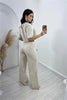 Women's Long Wide Leg Pants And Top