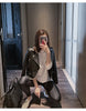 Women Leather Moto Jacket Cropped Motorcycle Jacket