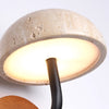 Yellow Travertine Wabi-Sabi Mushroom Wall Lamp
