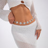 Shell Waist Chain with Faux Turquoise for Women