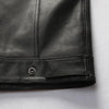 Men’s Genuine Black Leather Motorcycle Vest