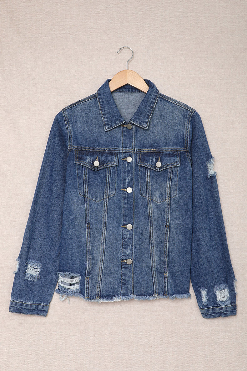 Lightweight denim jacket for ladies