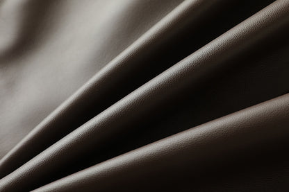 high waisted a-line mini leather skirt with front slit