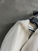Women Hand Woven Leather Jacket with Open Front Belt