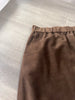 Women’s Genuine Suede Midi Skirt High Waist