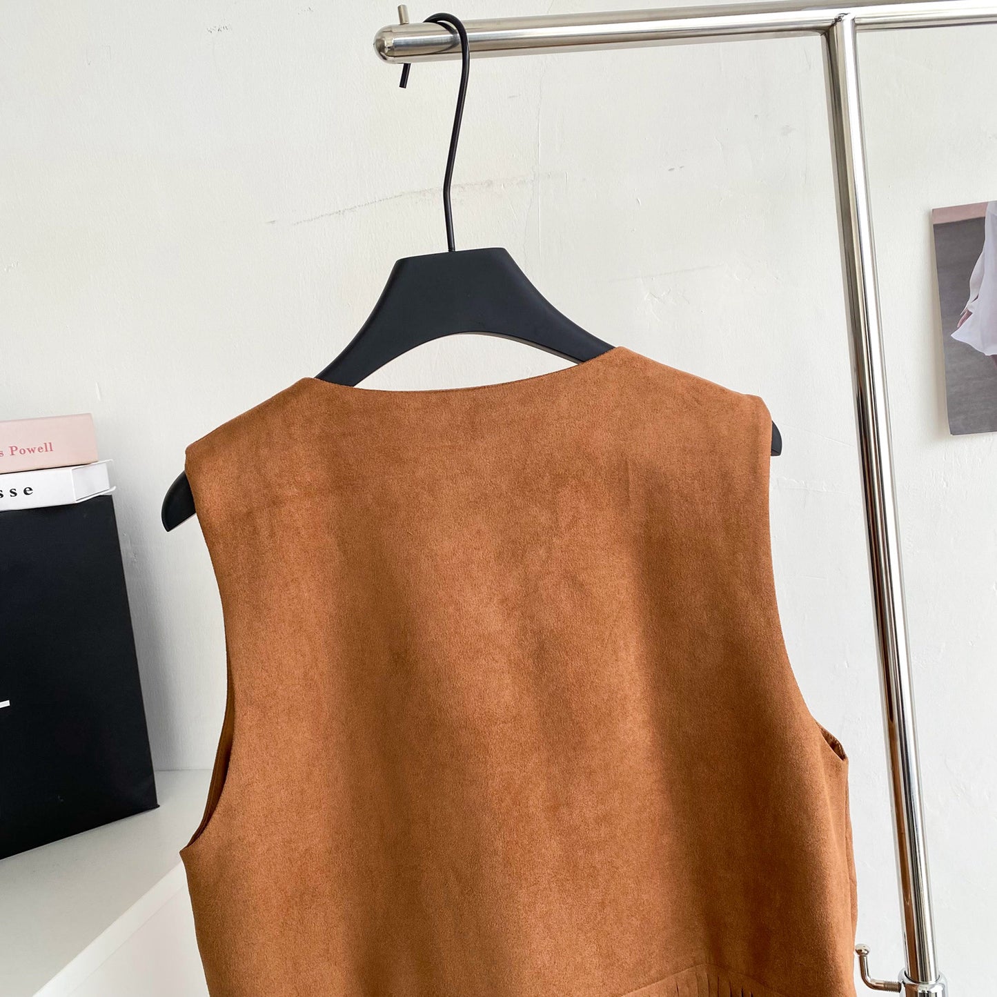 Women’s Bohemian Embroidered Fringe Suede Vest