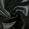 Black Faux Leather Shorts for Women with Buckle Low Waist