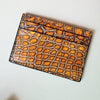 Crocodile Leather Card Holder with Five Card Slots