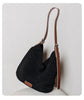 Black Woven Armpit Shoulder Purse Bag