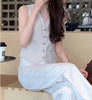 Knitted Fabric Womens Sleeveless Vest