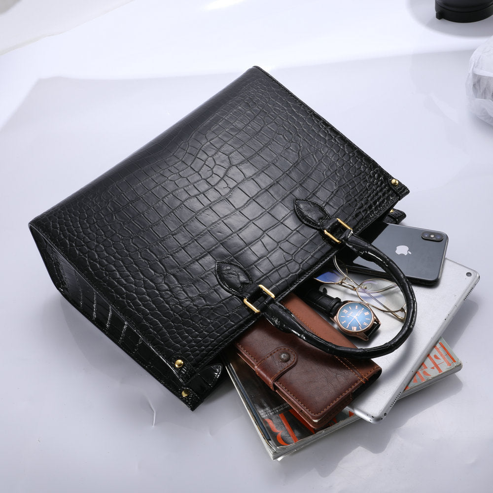 Women Genuine Crocodile Leather Handbag