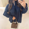 Flare Sleeve Loose-Fit Woven Women's Shirt