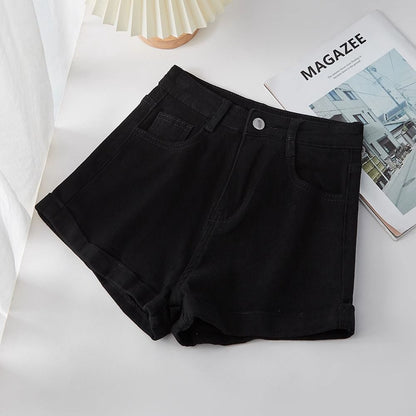 high waisted zipper fly shorts