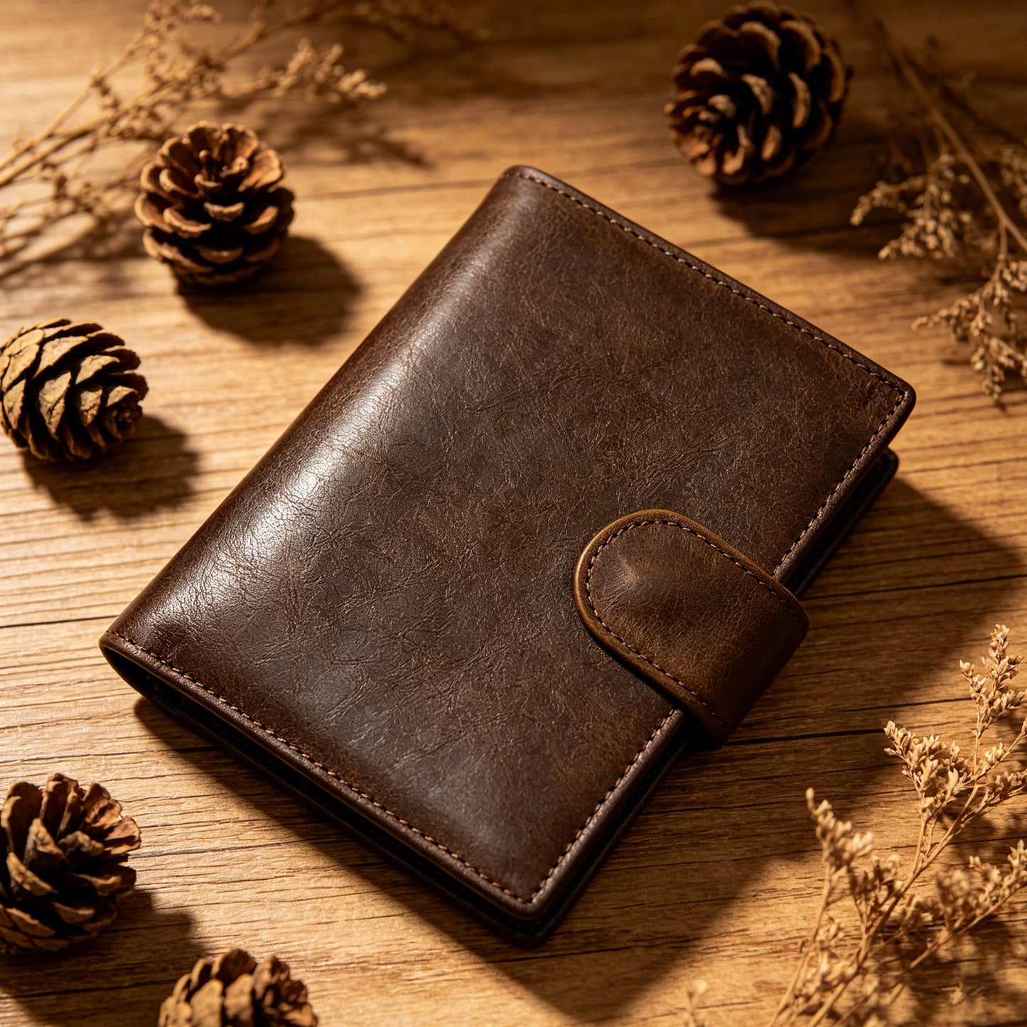 Men’s Genuine Leather Wallet with Coin Pocket and RFID Protection