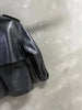 Moto Bomber Women Leather Jacket with Belted Waist