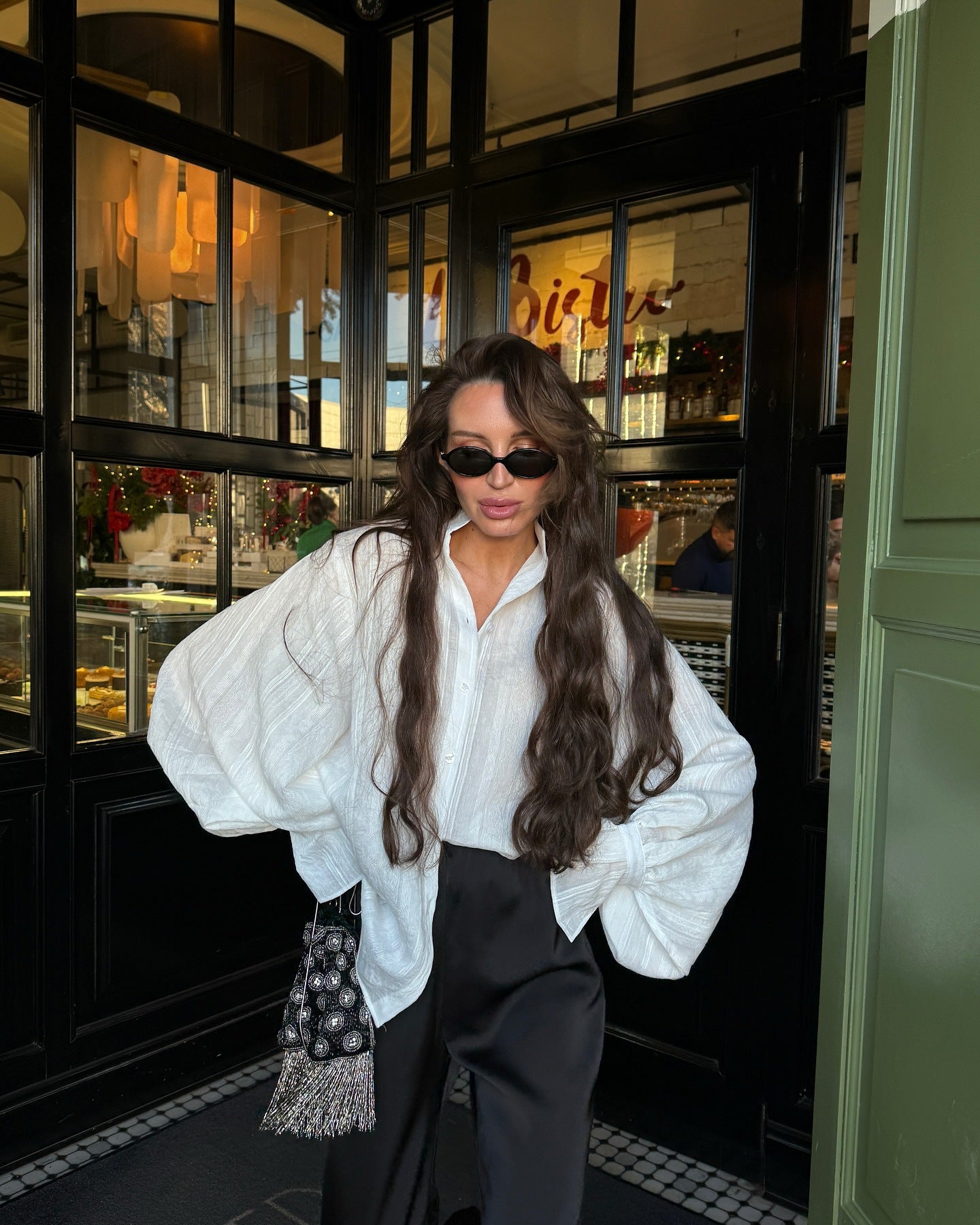 Lantern Sleeve Women Shirts Blouse