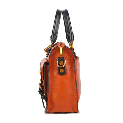 Real Leather Laptop Shoulder Bag