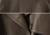 Women Genuine Sheepskin Mid-Length Trench