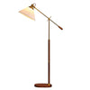 Fishing arm retro floor lamp for reading