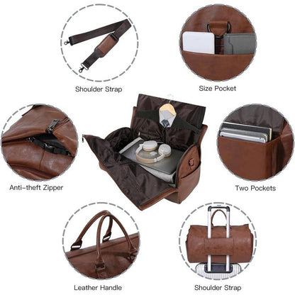 Garment Duffel Bag for Travel with Foldable Suit Storage