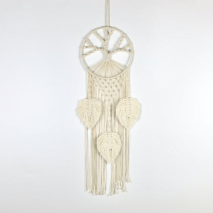 Tree of Life Dream Catcher Macrame Wall Hanging Cotton Boho Tapestry