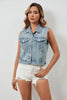 cropped denim vest women