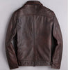 Mens Distressed Vintage Leather Riding Jacket