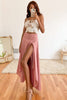 high waisted maxi flared skirt