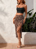 Ruched split thigh maxi dress