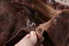 Mens Distressed Oil Wax Cowhide Leather Jacket