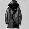 real shearling trench coat men's aviator 1 M