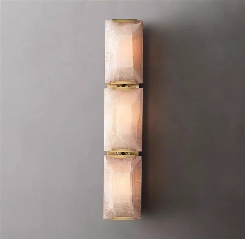 Modern Marble and Copper Wall Lamp Indoor Wall Sconce