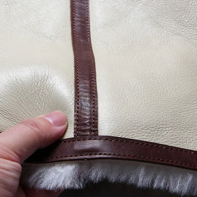 Men’s Real Shearling Vest with Merino Sheepskin Interior