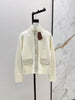 Women’s Cashmere Suede Patch Cardigan Jacket