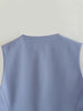 v neck sleeveless lazer vest women's