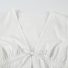 bow tie puff sleeve shirts for women