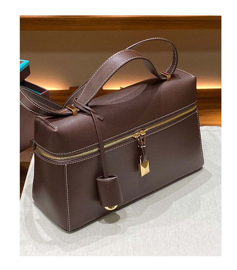 Genuine Leather Crossbody Box Purse for Women Box Purse