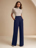 Women's Straight-Leg Beige Trousers