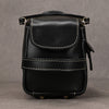 Men’s Genuine Leather Toiletry Bag with Handle and Front Pocket
