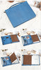 Leather Tablet Organizer for 13-Inch iPad with Crocodile Pattern