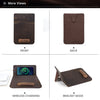 Large leather desk mat with wireless charging