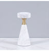 Luxury Marble Candlestick Holder with Gold Accent
