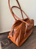 Leather French Tote Bag Underarm Shoulder Purse