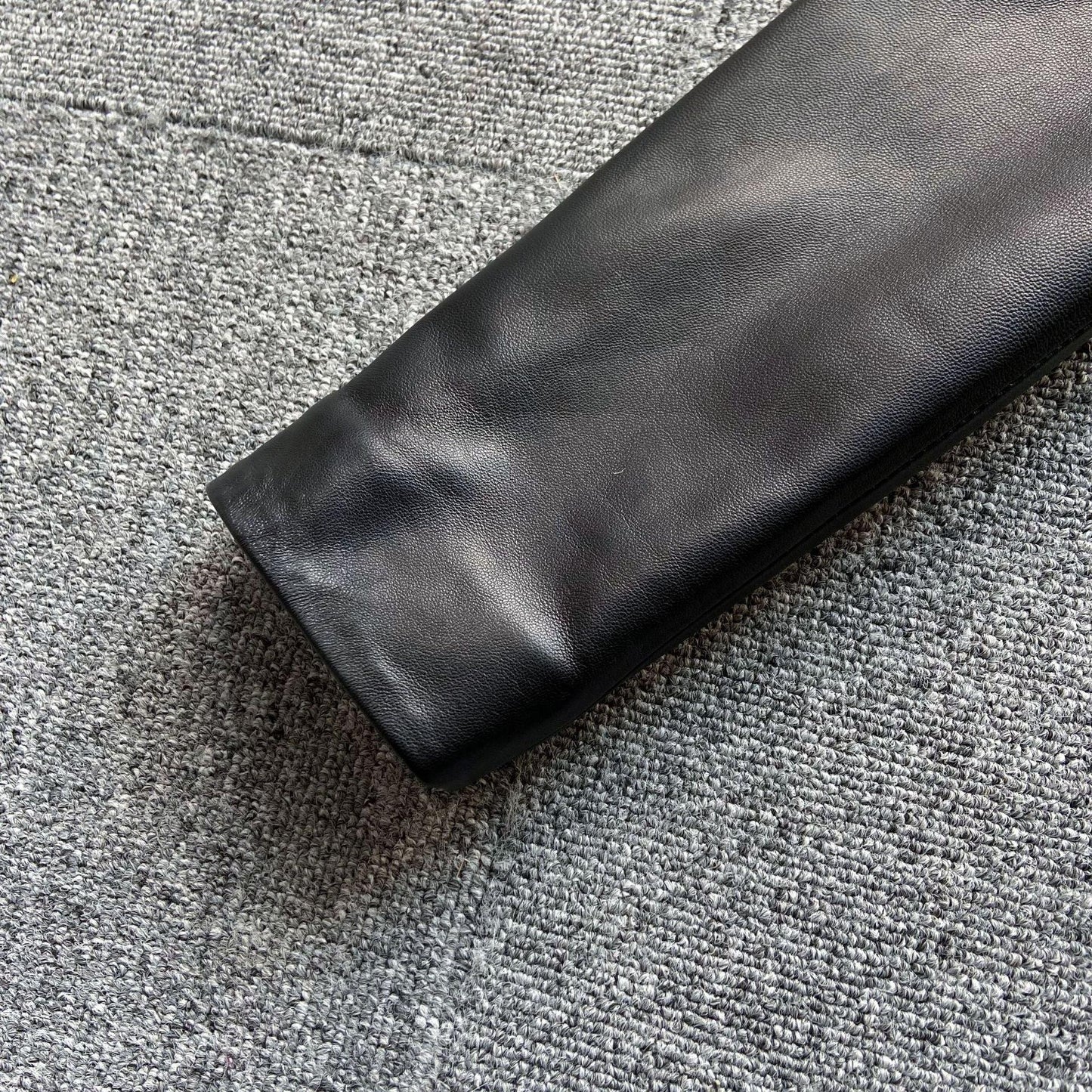 Women long leather trench motorcycle coat - Boho Living Room