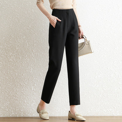 Women's Pleated Straight Leg Pants