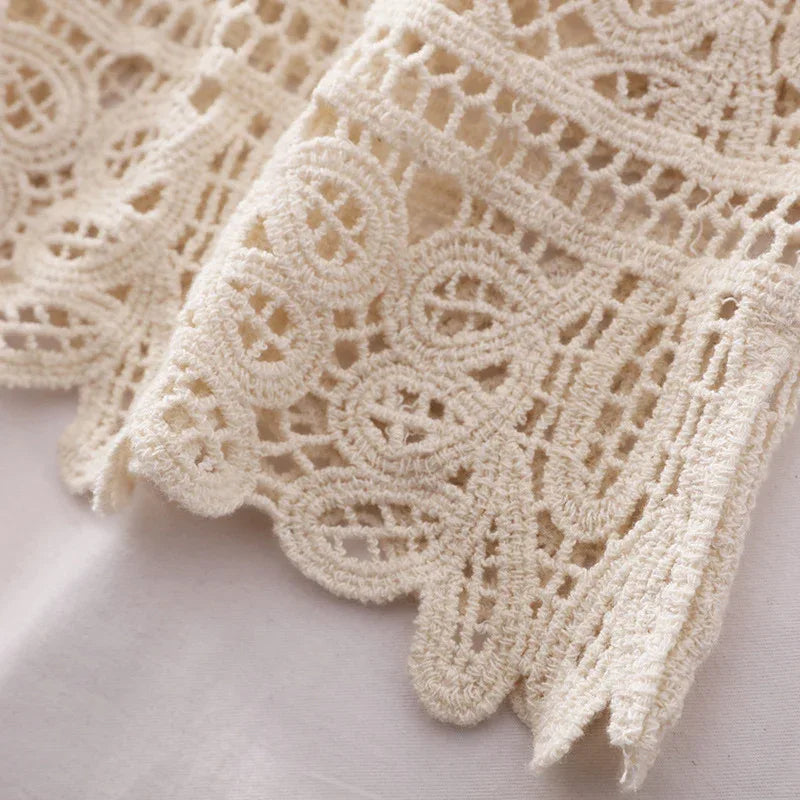 Crochet lace openwork camisole vest top