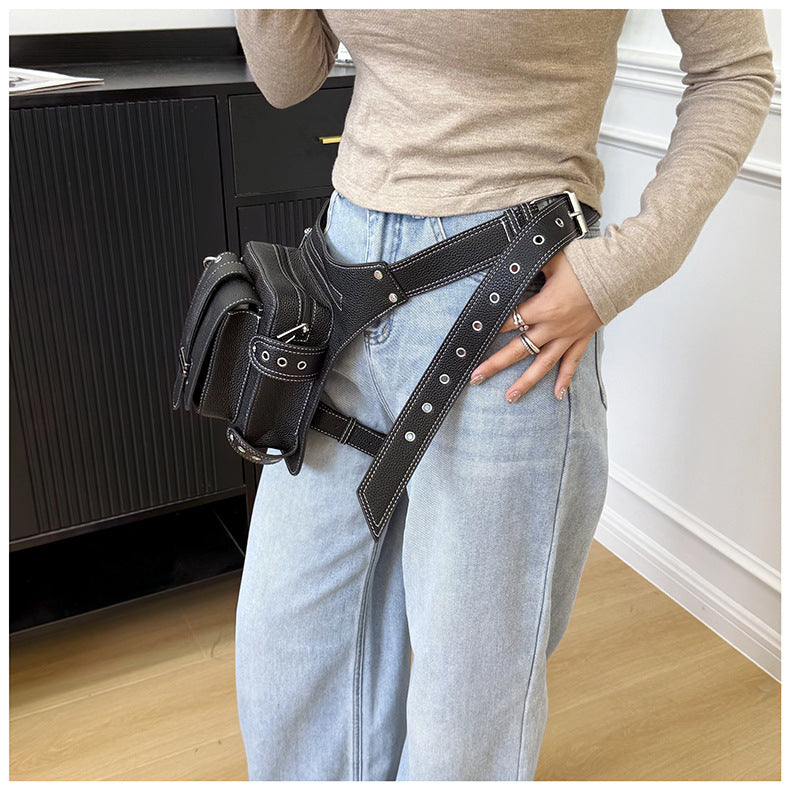 Waist Bag for Women with Thigh Strap and Crossbody Carry