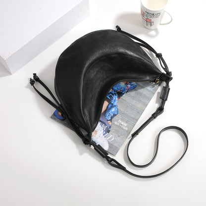 Women Soft Leather Dumpling Crossbody Bag