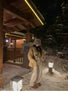 Women’s Full Wool Fur Coat Corn Yellow Shearling Winter Jacket