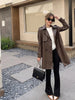 Women sheepskin leather trench coat jacket